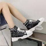 Giày thể thao nữ MWC - 0556 Giày Thể Thao Cổ Cao Đế Độn Kiểu Dáng Cá Tính Thời Trang