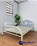 Giường sắt đơn ống tròn