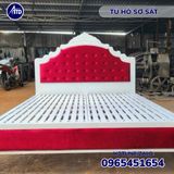 Giường Sắt Hộp Nữ Hoàng - Kích Thước 1m6 x 2m Cao Cấp