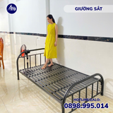 Giường sắt đơn 1m2 dài 2m màu đen