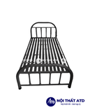 Giường sắt đơn 1m2 dài 2m màu đen
