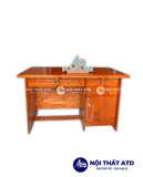 Bàn làm việc gỗ thông 3 ngăn màu gỗ nhạt