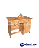 Bàn làm việc gỗ thông 3 ngăn màu gỗ nhạt