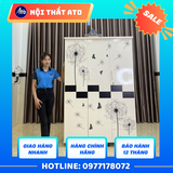Tủ quần áo nhựa Đài Loan - in 3D hoa bồ công anh