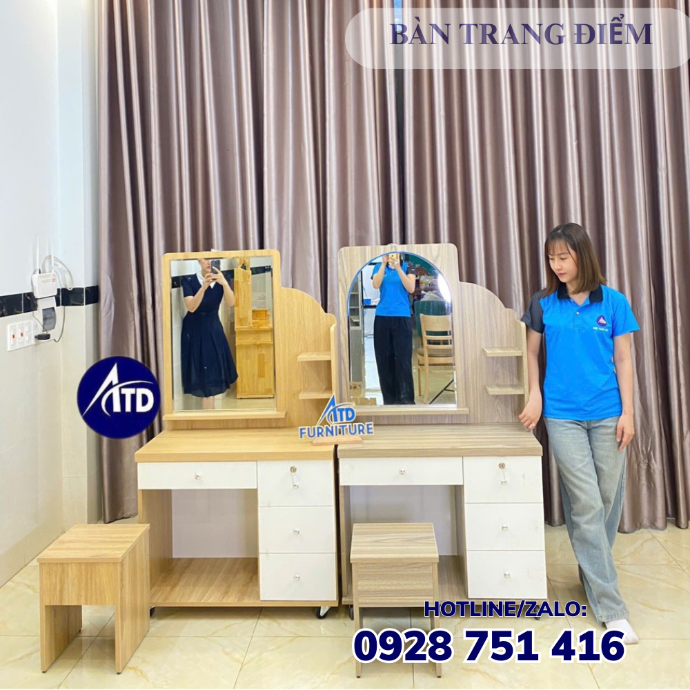 Bàn trang điểm gỗ MDF