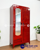Tủ quần áo sắt - Vân gỗ