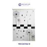 Tủ quần áo nhựa Đài Loan - in 3D hoa bồ công anh