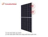 Tấm Pin Năng Lượng Mặt Trời Canadian 550W