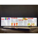 Menu led . tranh led .30x120 tranh điện siêu mỏng, tranh led, menu led, poster led, bảng led