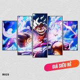 Tranh Tráng Gương Luffy Zoro One Piece Decor Phòng Ngủ , Tranh Treo Tường Gaming Có Sẵn Keo Dán Không Cần Khoan Tường