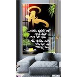 Tranh Tráng Gương Cao Cấp Tri Ân Thầy Cô, Nhà Giáo Mẫu Mới hiện Đại Tặng Kèm Đinh Chuyên Dụng
