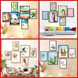 Set 6 Tranh Treo Tường Decor, Tranh Dán Tường, Tranh Decor, Tranh Treo Tường Canvas, Sticker Có Sẵn Keo, tranhdecor trang trí Decor Phòng Decor Tường
