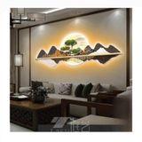 Tranh tráng gương điện led núi treo tường tráng gương , tranh trang trí, decor nhà cửa