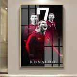 Tranh Poster Cầu Thủ Cr 7 , Treo Tường, Tráng Gương Cao Cấp, Mẫu Mã Cực Ngầu và Chất. Decor Phòng Decor Tường