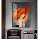 (80x120)Tranh Tráng Gương Cô Gái Hiện Đại,sáng Bong,bền,đẹp
