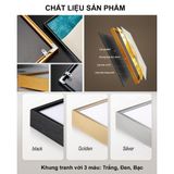 Tranh Treo Tường Tráng Gương Khung Nhôm Hệ Cao CấpBộ 3 Tranh Lọ Hoa Trang Trí Và Hoa Quả Pha Lê Treo Phòng Khách Sang