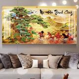 Tranh đơn mã đáo thành công kích thước cao 70 ngang 140cm ,Trang trí phòng khách