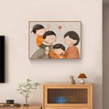 Tranh Gia Đình Bố Mẹ Con/ Tranh Treo Tường Phòng Khách/ Phòng Ăn/ Phòng Ngủ/ Lối Vào Đại Sảnh/ Hành Lang/ Quà Tặng