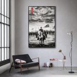 Tranh Thuỷ Mặc Treo Tường - Lý Thường Kiệt, Tranh Decor Trang Trí Nhà Cửa Chất Liệu Canvas Cao Cấp KT 40x60 - Bảo Hành 5 Năm Tranh Treo Phòng Khách