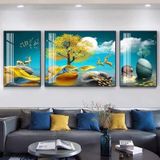 Mẫu mới Hiện Đại Tranh Treo Tường Tráng Gương Cao Cấp,Trang Trí nhà Cửa Làm Quà Tặng Tân Gia