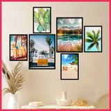 Set 6 Tranh Treo Tường Decor, Tranh Dán Tường, Tranh Decor, Tranh Treo Tường Canvas, Sticker Có Sẵn Keo, tranhdecor trang trí Decor Phòng Decor Tường
