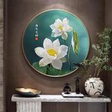 Tranh tráng gương kích thước D60 tặng kèm đinh treo,không cần khoan tường. Treo Tường Phòng Khách