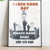 Tranh Laminate Tráng Gương - Tranh Treo Văn Phòng Slogan Tạo Động Lực - Phòng Quảng Cáo Chăm Sóc Khách Hàng