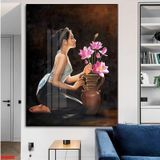 Tranh Treo Tường Cô Gái Nghệ Thuật/ Tranh Treo Phòng Khách/ Ngủ/ Nhà Hàng/ Khách Sạn/Trang Trí Nhà Cửa/Trang Tráng Gương