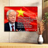 Tranh tráng gương - Bác Nguyễn Phú Trọng treo tường, hình bản đồ, sao vàng, hình bác, quà tặng doanh nghiệp trang trí Đồng Hồ Decor Phòng Decor Trang Trí Nhà