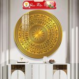 Tranh Tráng Gương Pha Lê Tròn CHÂN THIỆN MỸ Decor Treo Tường Trang Trí Phòng Trống Đồng TGT1182