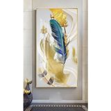 T47 Tranh Lông Vũ Treo Tường Decor Phòng Ngủ Phòng Khách/ Bàn làm Việc/ Lối Lên cầu thang nhà cửa Đại Sảnh Khách Sạn