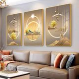 Bộ 3 Tranh Treo Tường Tráng Gương Phòng khách/ Ngủ/ Đại Sảnh/ Khách Sạn... Phong Cách Hiện Đại - GIÁ SỈ TẠI XƯỞNG