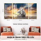 Tranh Tráng Gương Cao Cấp, Tranh Treo Tường Phòng Khách, Tranh In UV Lên Mica Bóng Đẹp, Phù Hợp Làm Quà Tết | LST Shop