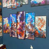 Tranh Tráng Gương DRAGON BALL Decor Phòng Ngủ , Tranh Dán Tường Gaming Có Sẵn Keo Dán Không Cần Khoan Tường , Inhouse