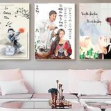 Tranh tráng gương trang trí spa,nhận làm theo yêu cầu,tặng kèm phụ kiện treo