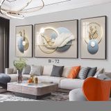 Bộ 3 Tranh Tráng Gương Treo Tường " Hươu Tuần Lộc" Trang Trí Phòng Khách Phòng Ngủ - GIÁ SỈ TẠI XƯỞNG