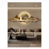 Tranh tráng gương điện led núi treo tường tráng gương , tranh trang trí, decor nhà cửa