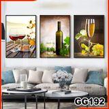 Tranh treo tường canvas 3 bức phong cách Bắc Âu 192, tranh decor, trang trí phòng khách, phòng ngủ, phòng ăn,spa