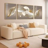 Bộ 3 Tranh Tráng Gương Treo Tường " Hươu Tuần Lộc" Trang Trí Phòng Khách Phòng Ngủ - GIÁ SỈ TẠI XƯỞNG
