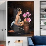 Tranh Treo Tường Cô Gái Nghệ Thuật/ Tranh Treo Phòng Khách/ Ngủ/ Nhà Hàng/ Khách Sạn/Trang Trí Nhà Cửa/Trang Tráng Gương