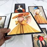 (TRANH CÔ GÁI NGHỆ THUẬT) Bộ 6 tranh cô gái nghệ thuật dán tường, tranh trang trí Decor Tường, Phòng Khách, salon, tranh decor livestream,Decor Phòng, xưởng tranh Treo Tường Thetrend