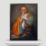 Tranh tráng gương treo tường thầy Minh Tuệ cao cấp nhiều mẫu đủ size giúp tâm an lạc thanh tịnh tinh tấn tu tập