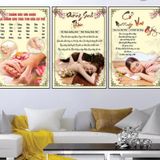 Tranh tráng gương trang trí spa,nhận làm theo yêu cầu,tặng kèm phụ kiện treo