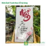 Tranh Laminate Tráng Gương - Chữ Thư Pháp 01 (Nhiều Mẫu) - Bộ 1 Tấm 30x60cm