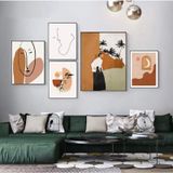 SET 5 Tranh Ghép Treo Tường Tropical kèm Khung Phòng Làm Việc/ Quán Trà Chanh/ Trang Trí Phòng khách/ Decor Quán cafe/ Decor Nhà