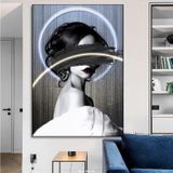 (80x120)Tranh Tráng Gương Cô Gái Hiện Đại,sáng Bong,bền,đẹp