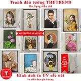 (TRANH CÔ GÁI NGHỆ THUẬT) Bộ 6 tranh cô gái nghệ thuật dán tường, tranh trang trí Decor Tường, Phòng Khách, salon, tranh decor livestream,Decor Phòng, xưởng tranh Treo Tường Thetrend