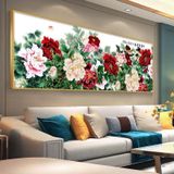Tranh HOA MẪU ĐƠN tráng gương trang trí nhà cửa(tặng kèm đinh treo chuyên dụng không cần khoan tường) Phòng Khách