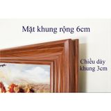 Tranh phong cảnh xưa loại tráng gương bản có khung sản xuất kích thước lớn theo yêu cầu
