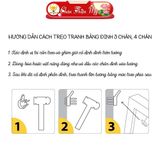 Tranh Tráng Gương Pha Lê Tròn CHÂN THIỆN MỸ, Decor Treo Tường Trang Trí Phòng Hoa Sen TG-T1-147